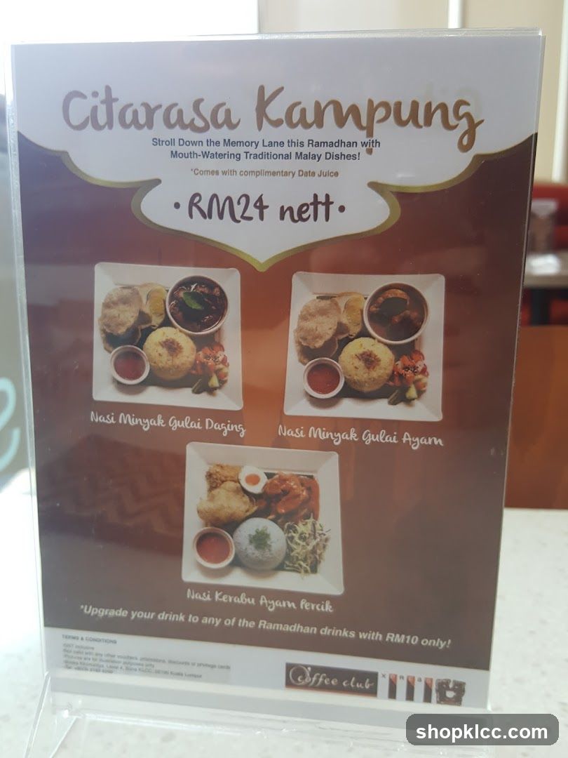 Citarasa Kampung Ramadhan Menu