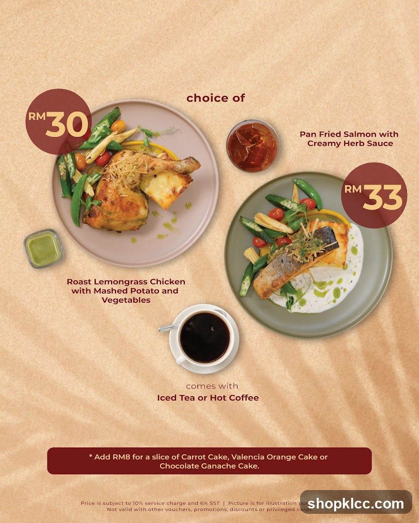 Choice of Main Course with Drink