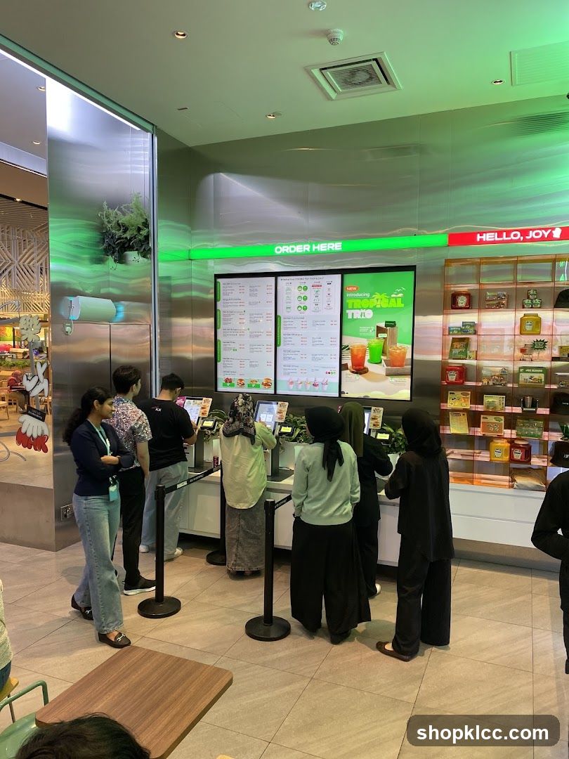 Customers ordering at a digital menu