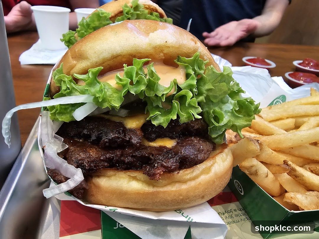 Double Cheeseburger and Fries