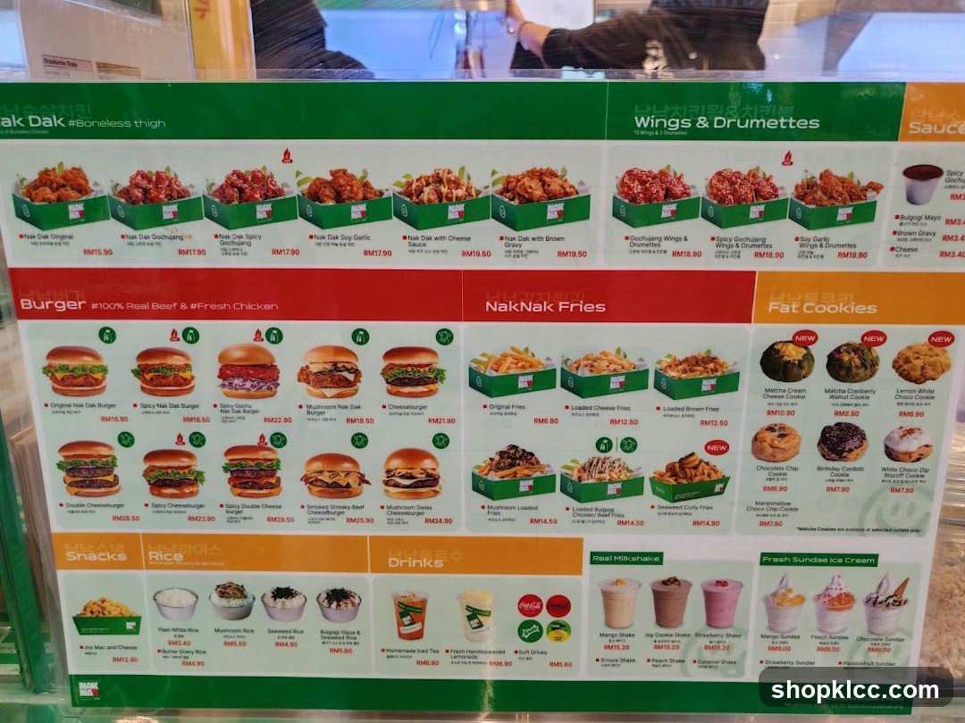 NakDak Menu