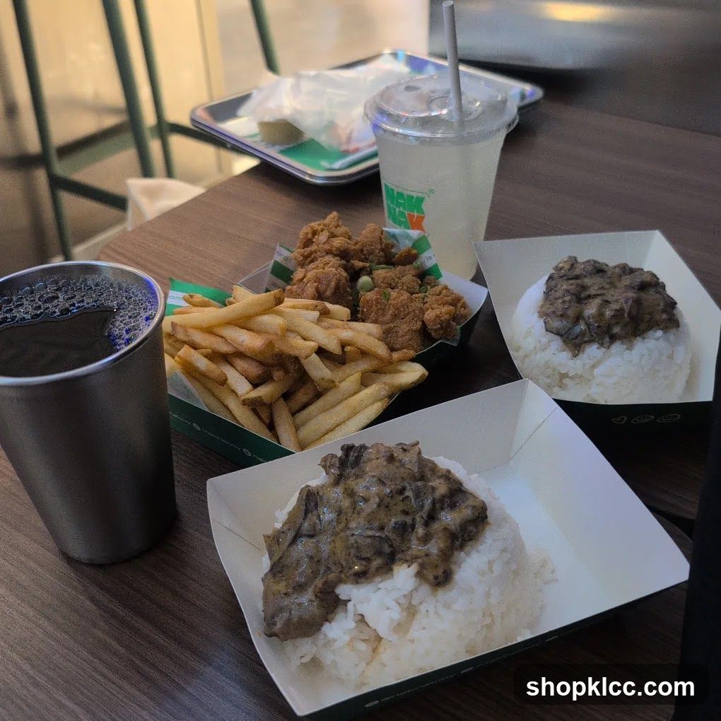 Fried Chicken and Rice Meal