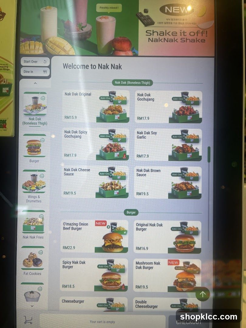 Nak Nak Menu