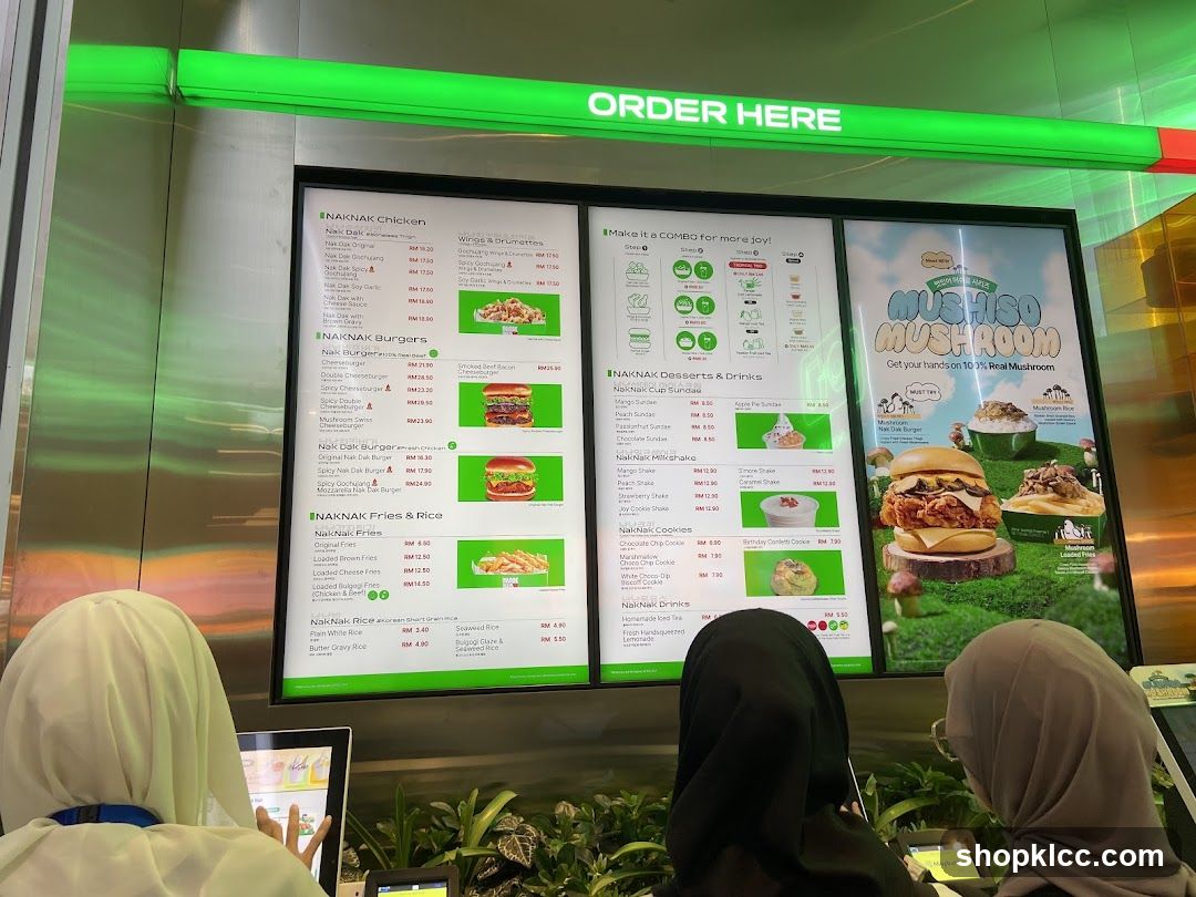Order Here Menu