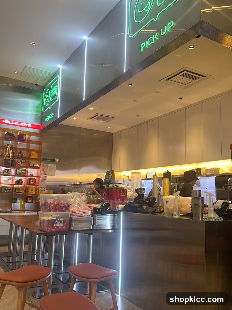 Restaurant Interior with Pick-Up Counter