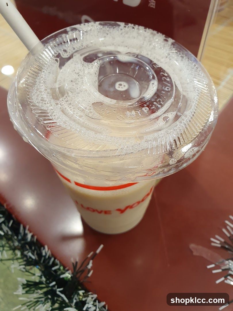 Beverage in a cup