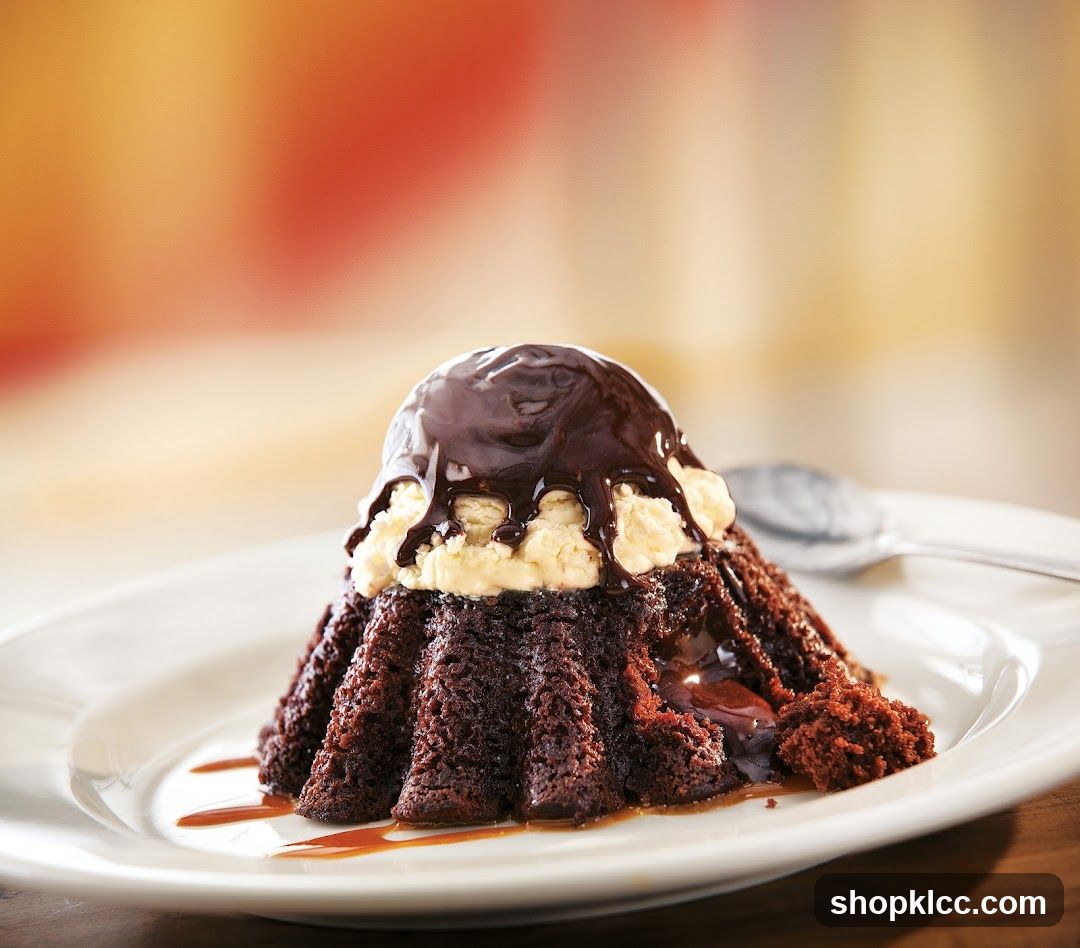 Chocolate Lava Cake with Ice Cream