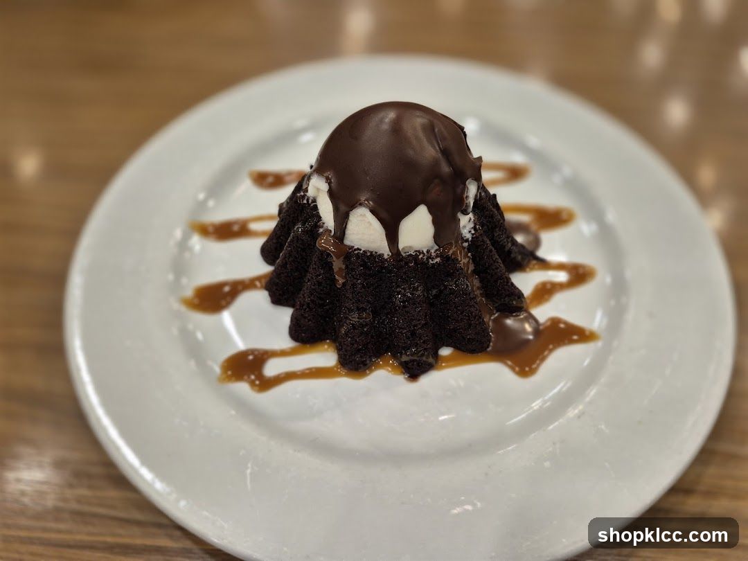 Chocolate Lava Cake with Ice Cream