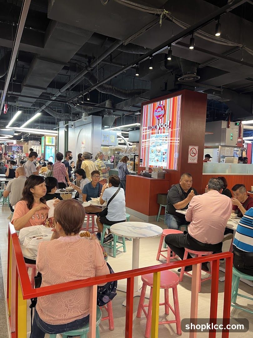 Diners at a Food Stall