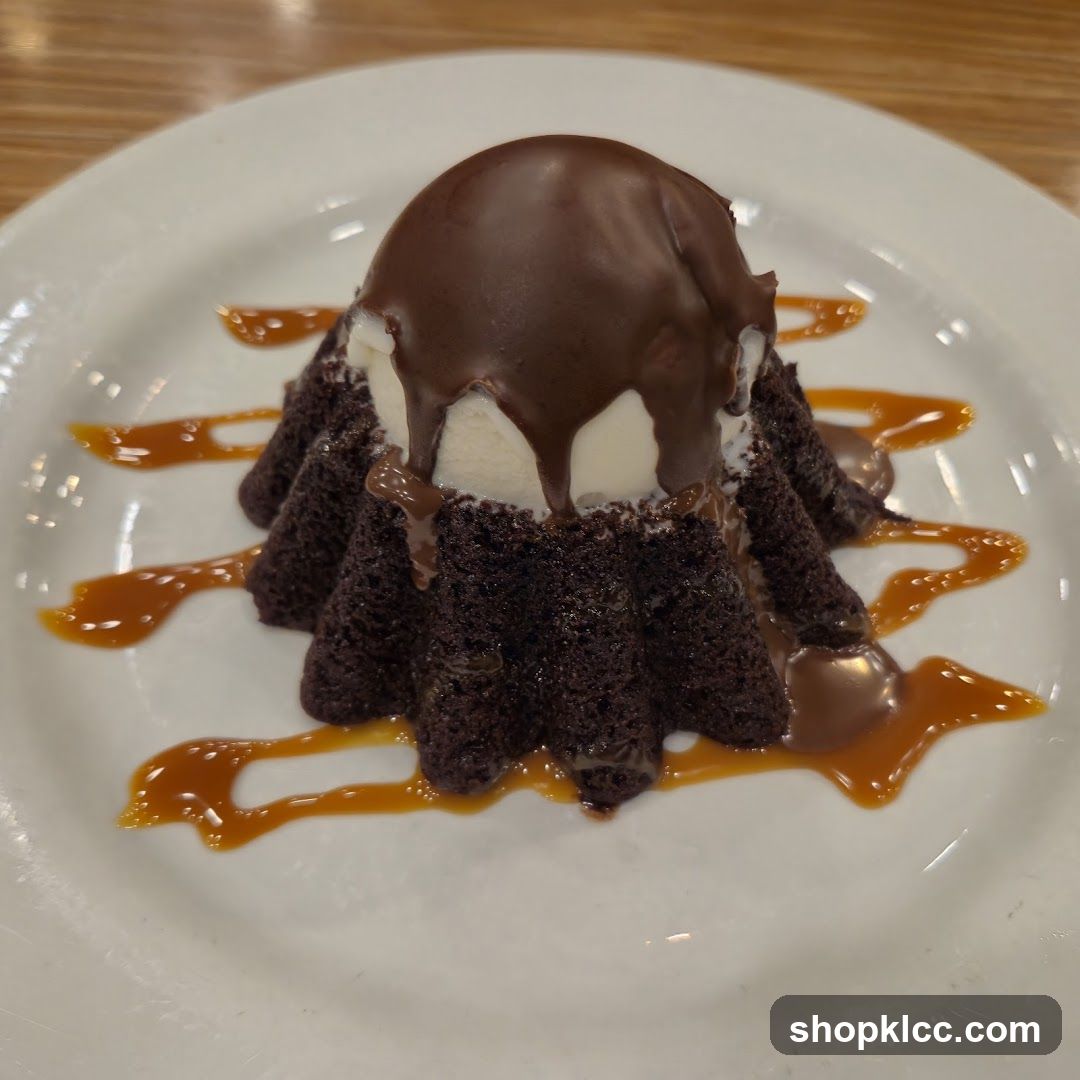 Chocolate Lava Cake with Ice Cream