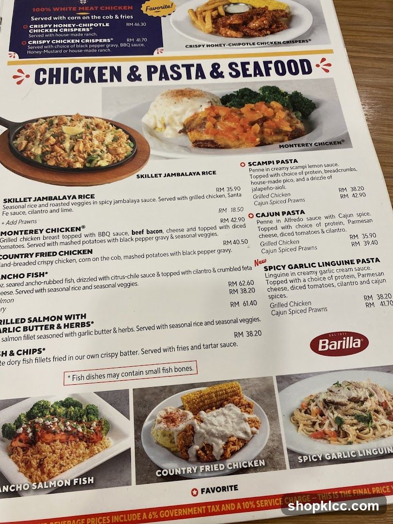 CHICKEN & PASTA & SEAFOOD