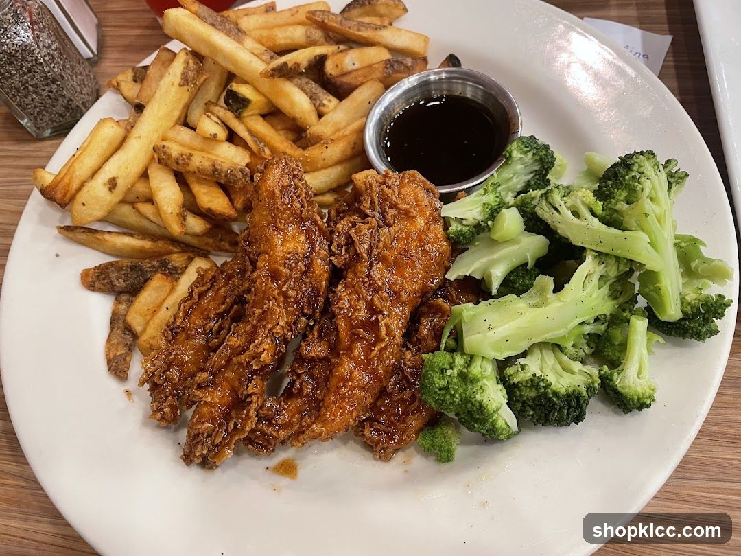Chicken Tenders with Fries and Broccoli
