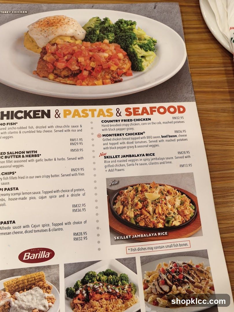 CHICKEN & PASTAS & SEAFOOD