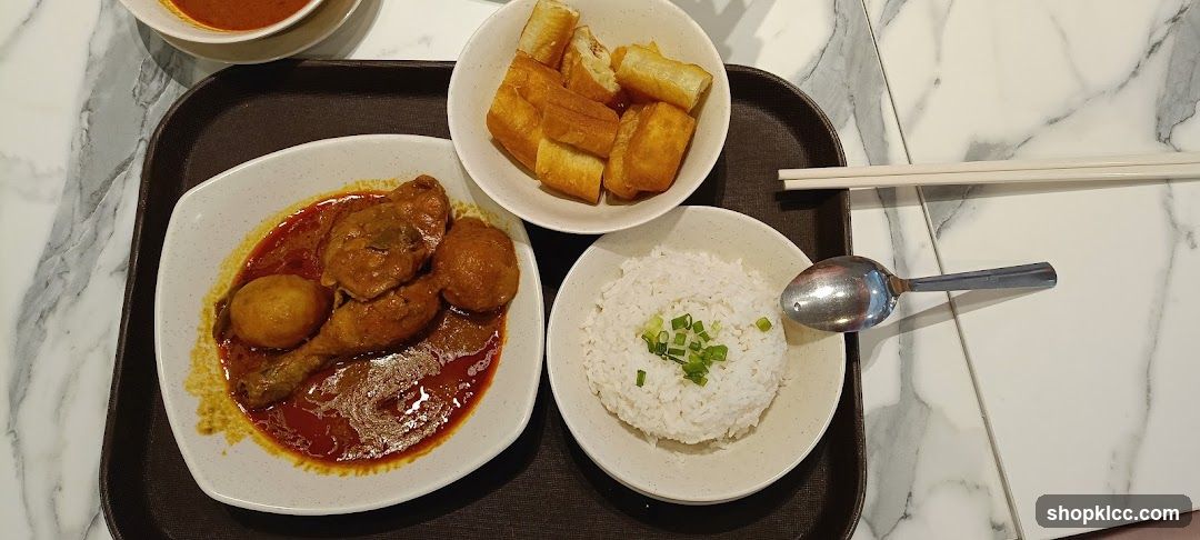 Curry Chicken with Rice and Fried Dough Sticks