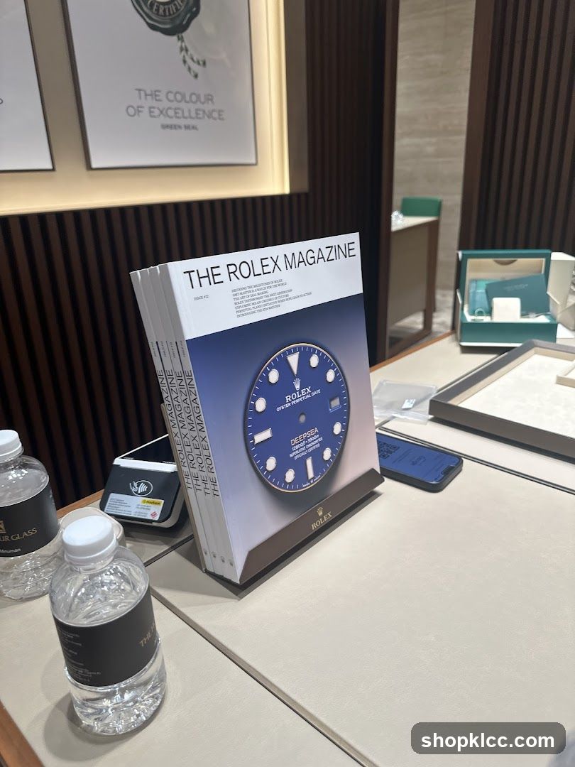 Rolex Magazine Display