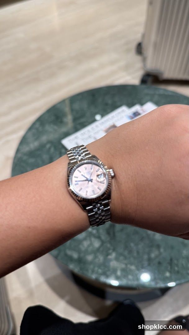Wristwatch on arm