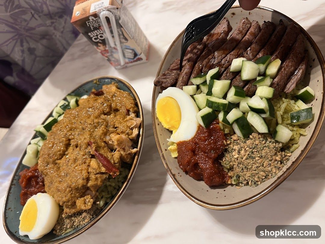Two Bowls of Food with a Drink