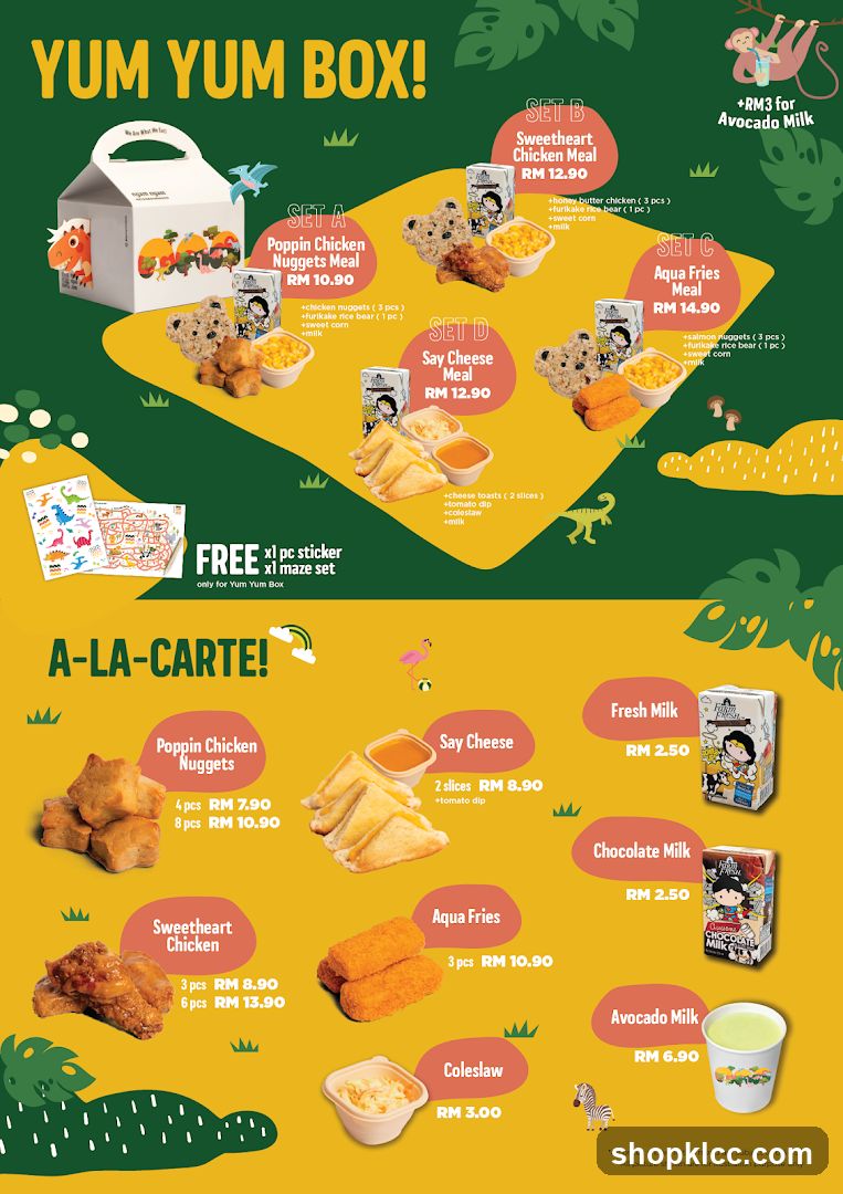 Yum Yum Box Menu