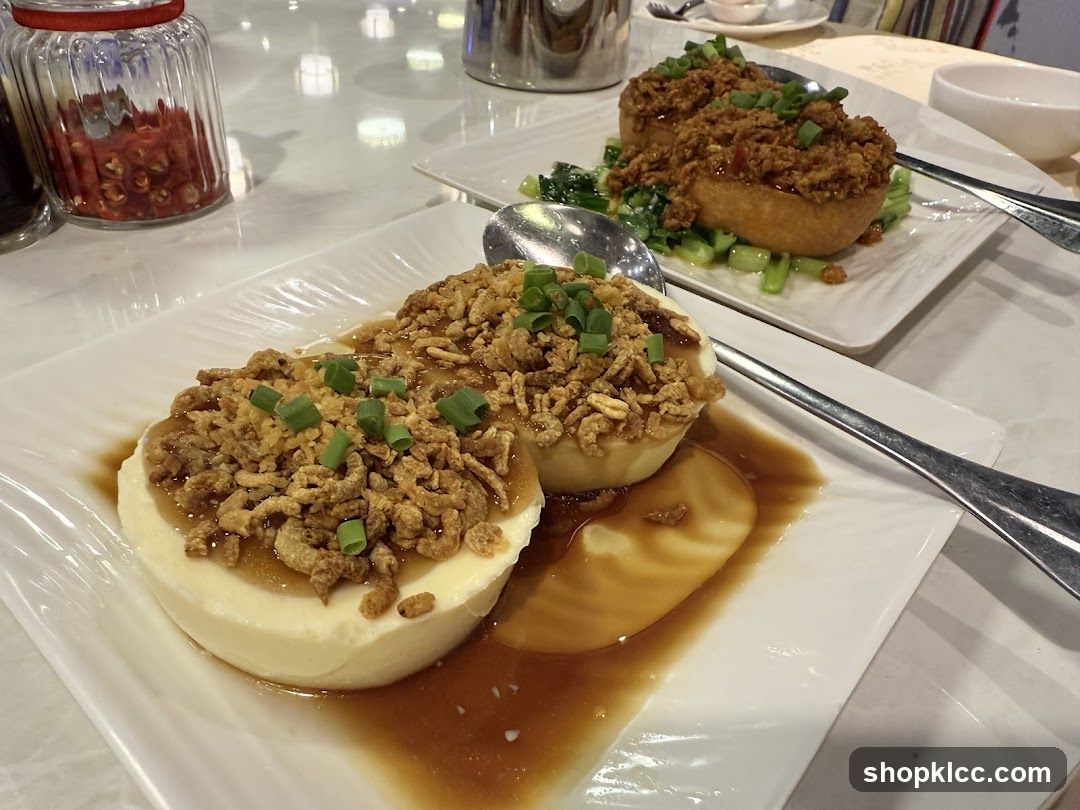 Steamed Tofu with Toppings