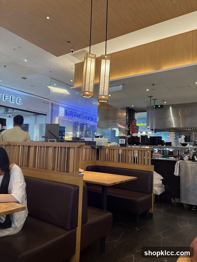 Restaurant Interior with Booth Seating