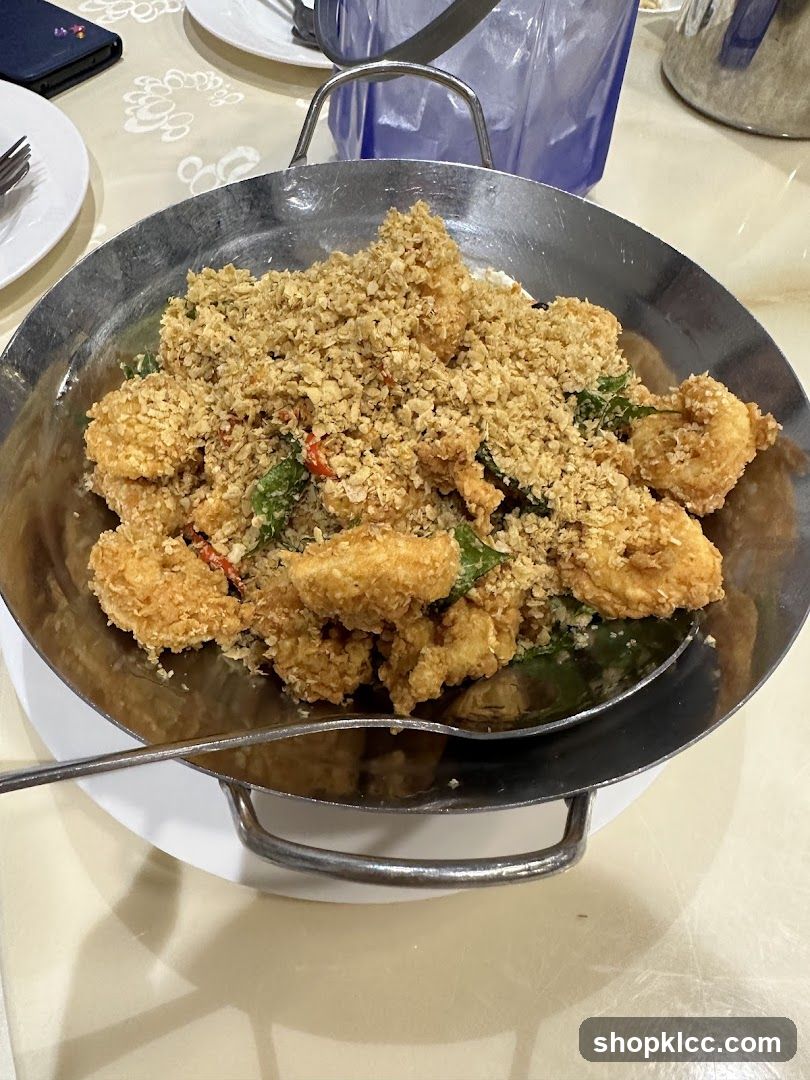 Crispy Fried Shrimp with Cereal Topping