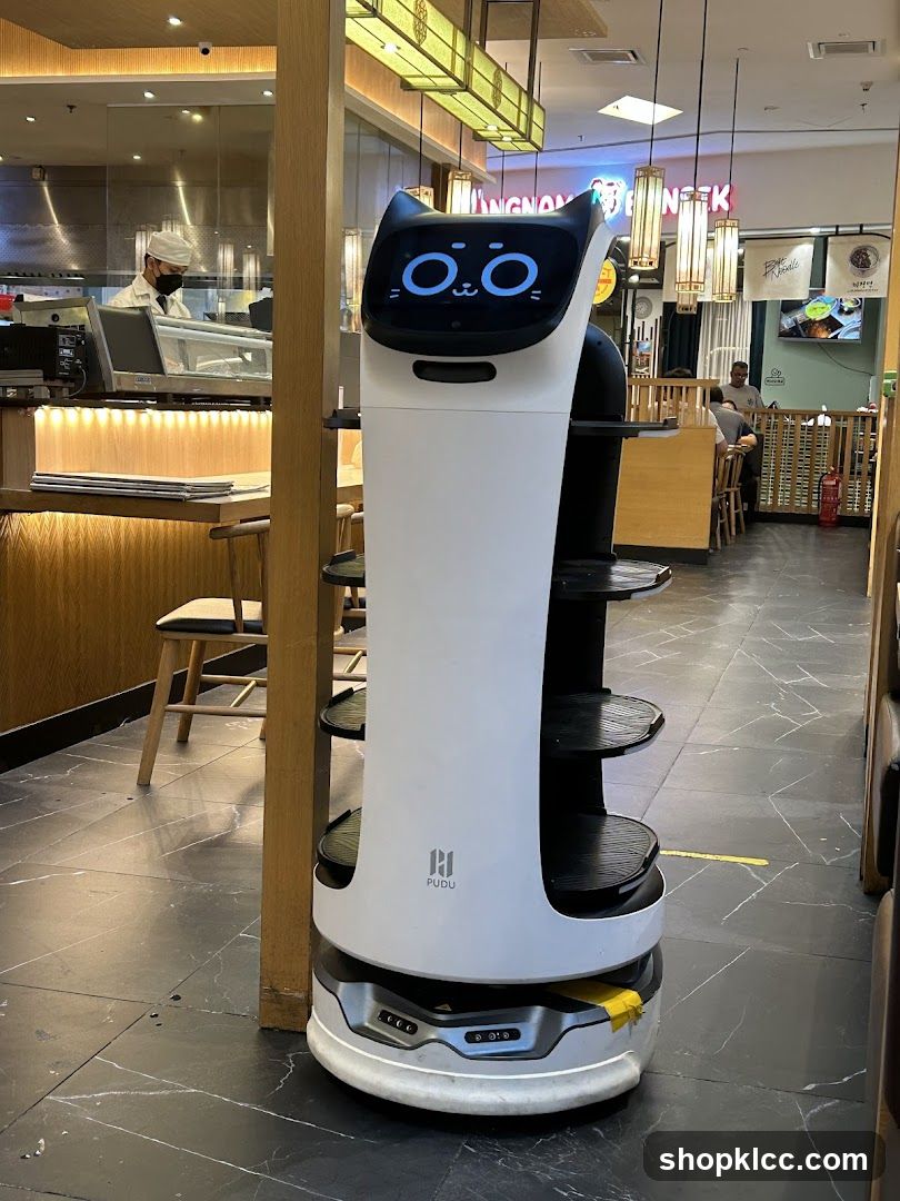 Robot server in a restaurant