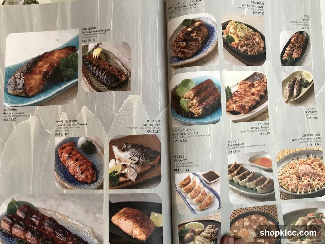 Japanese Menu