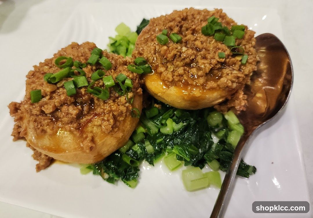 Steamed Buns with Minced Meat and Greens