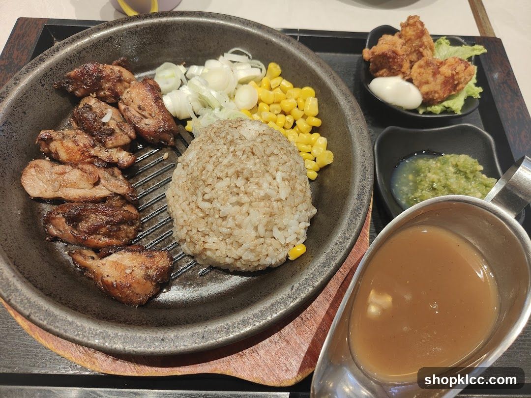 Grilled Chicken with Rice and Sides