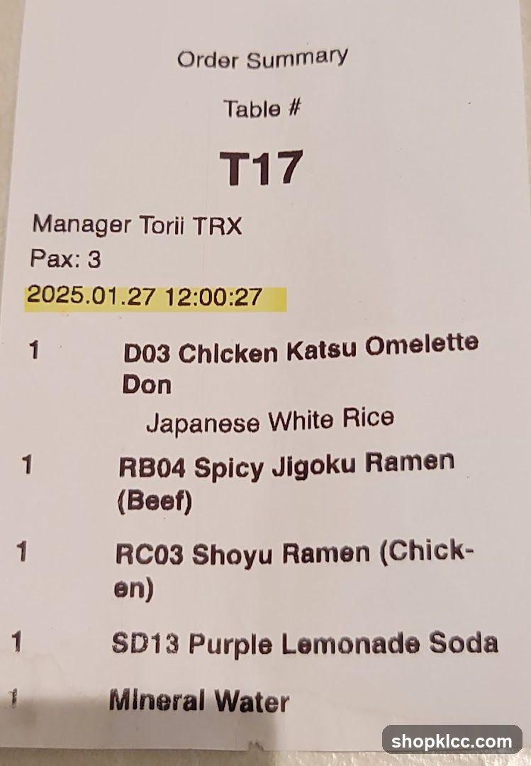Order Summary