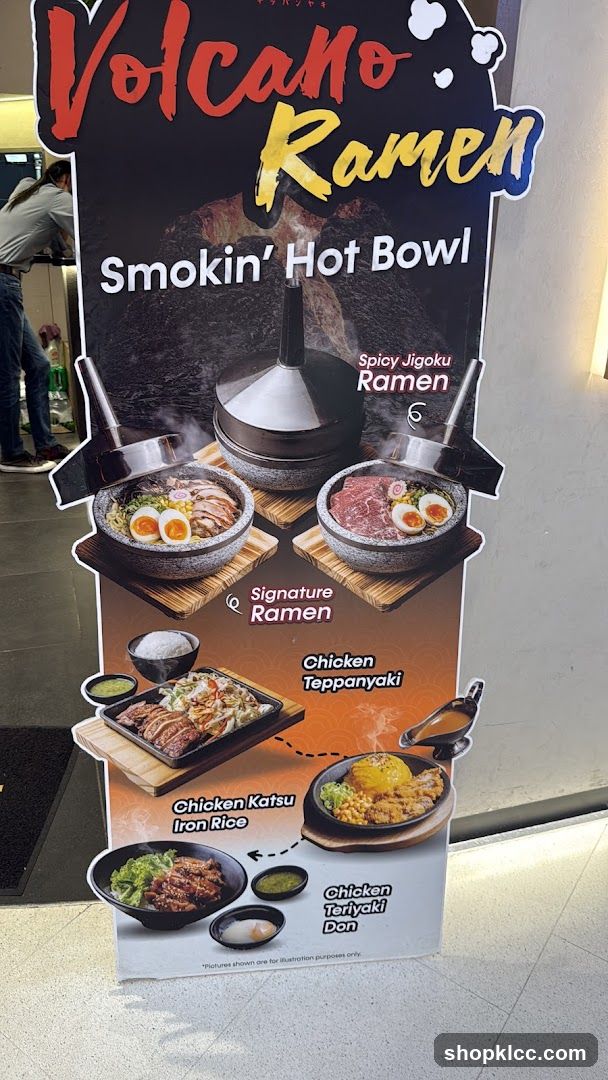 Volcano Ramen Menu