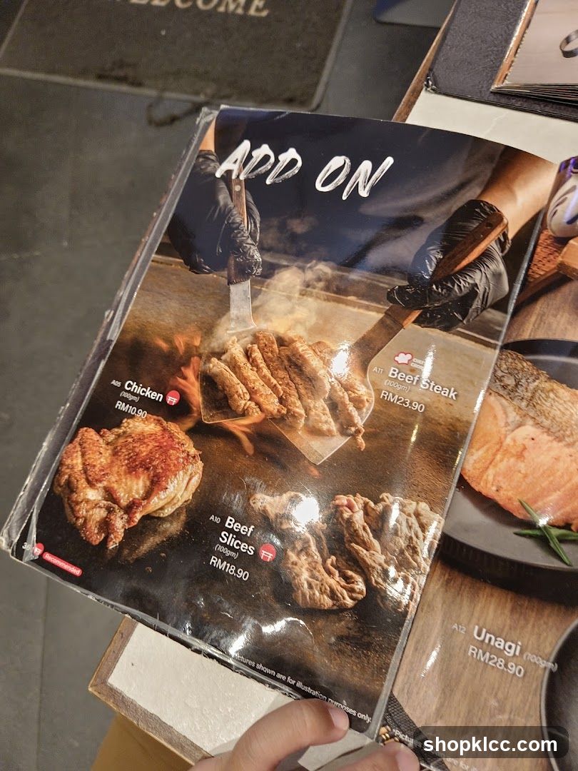 Add On Menu