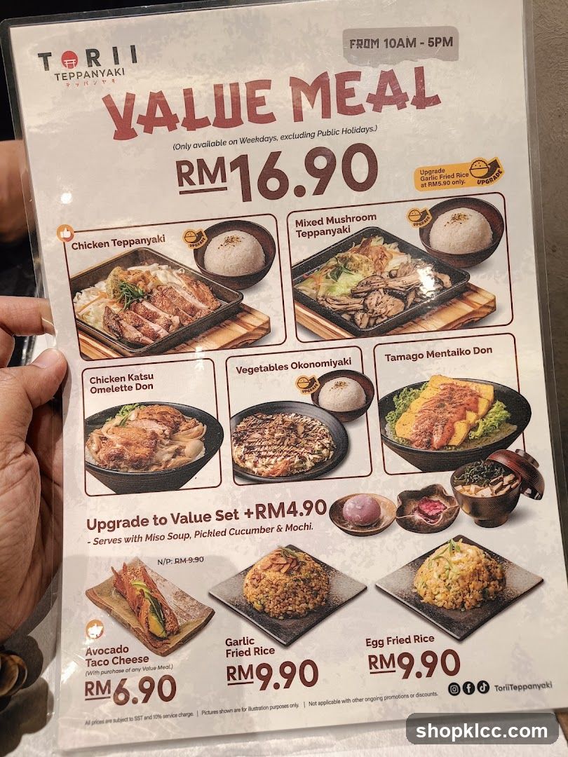 Torii Teppanyaki Value Meal
