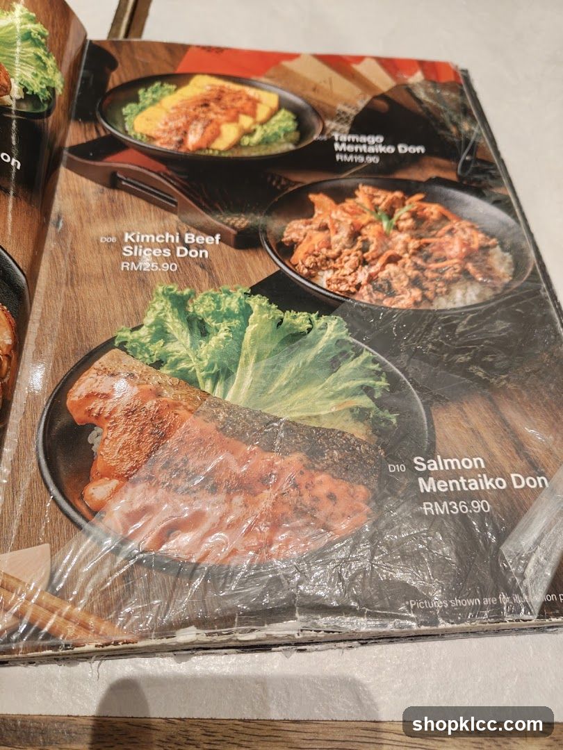 Donburi Menu