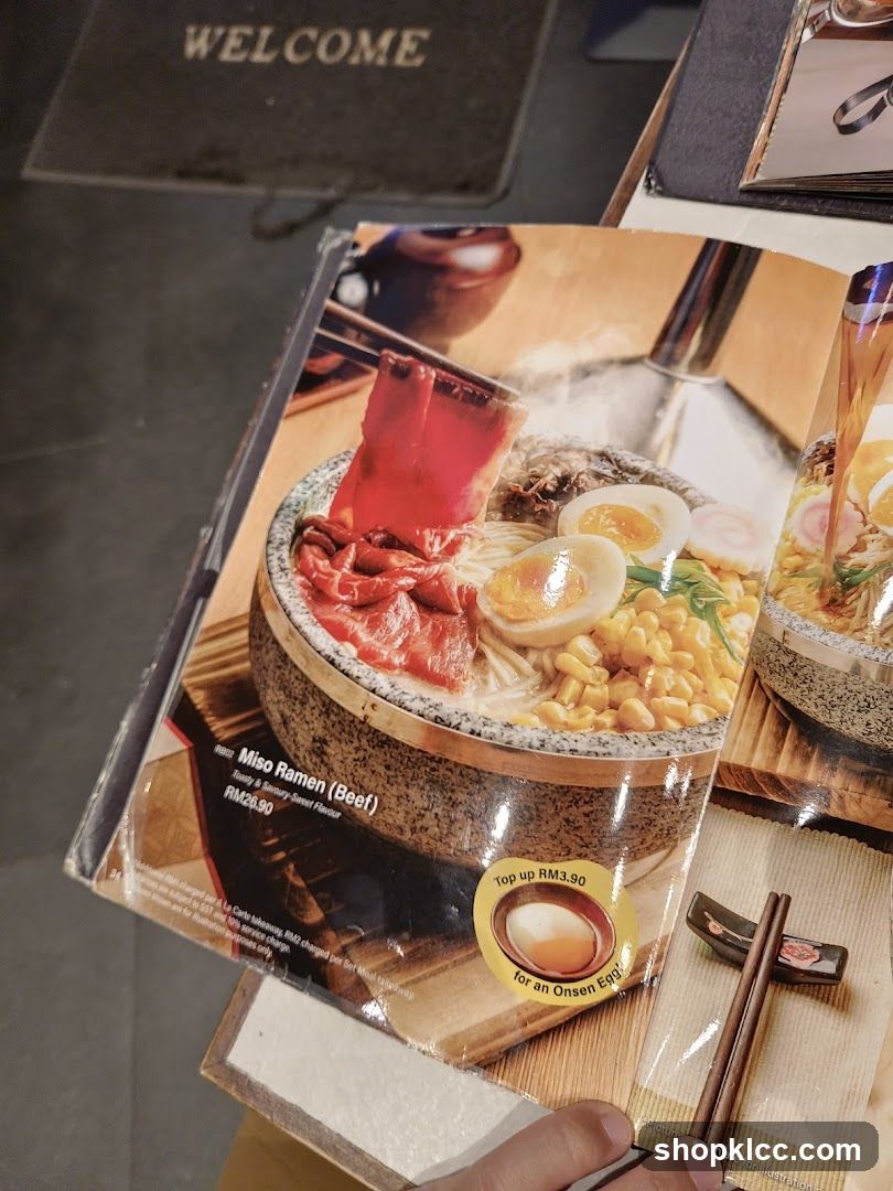 Ramen Menu