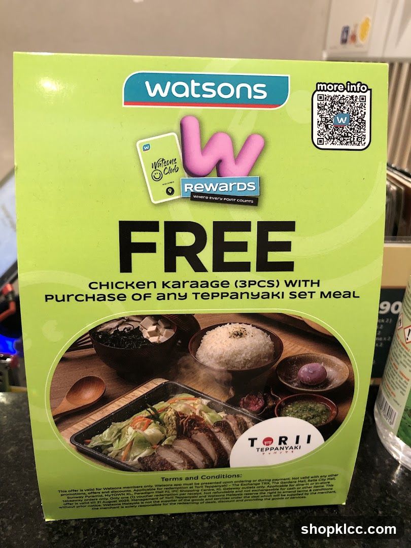 Watsons Rewards Promotion