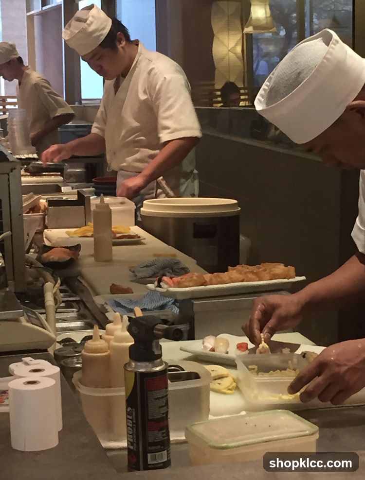 Chefs preparing food