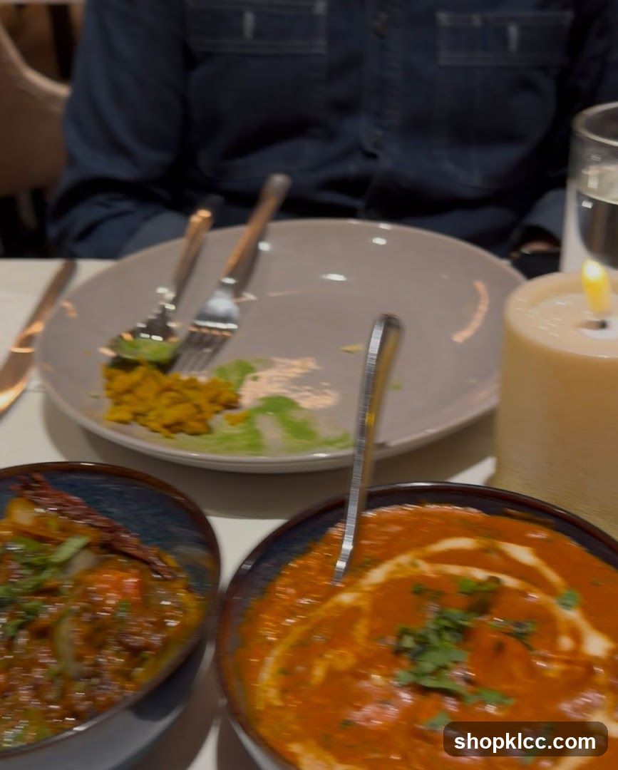 Indian Food at a Restaurant