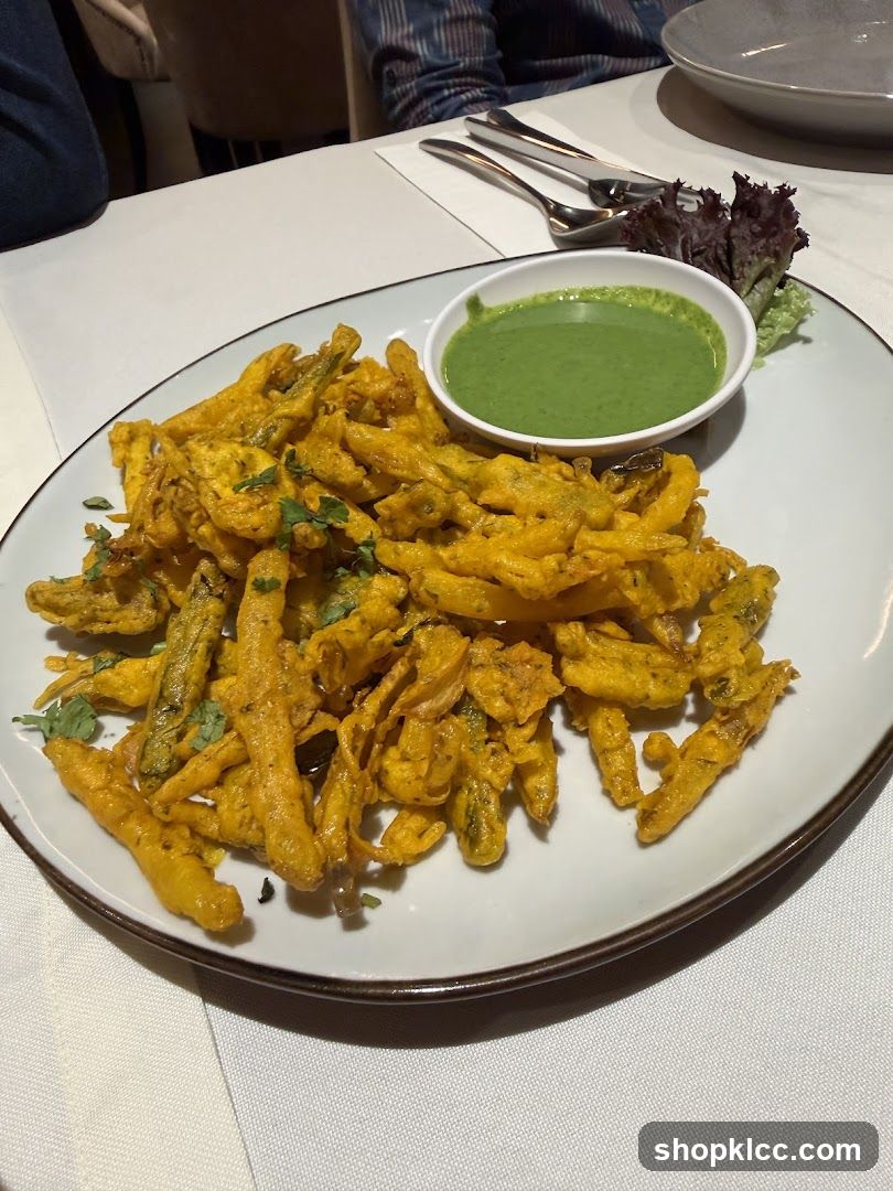 Vegetable Pakora with Chutney
