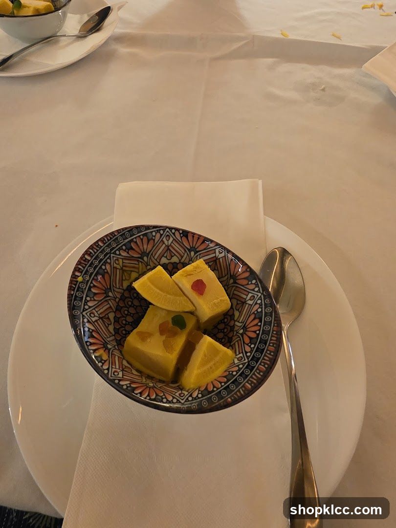 Dessert in a decorative bowl