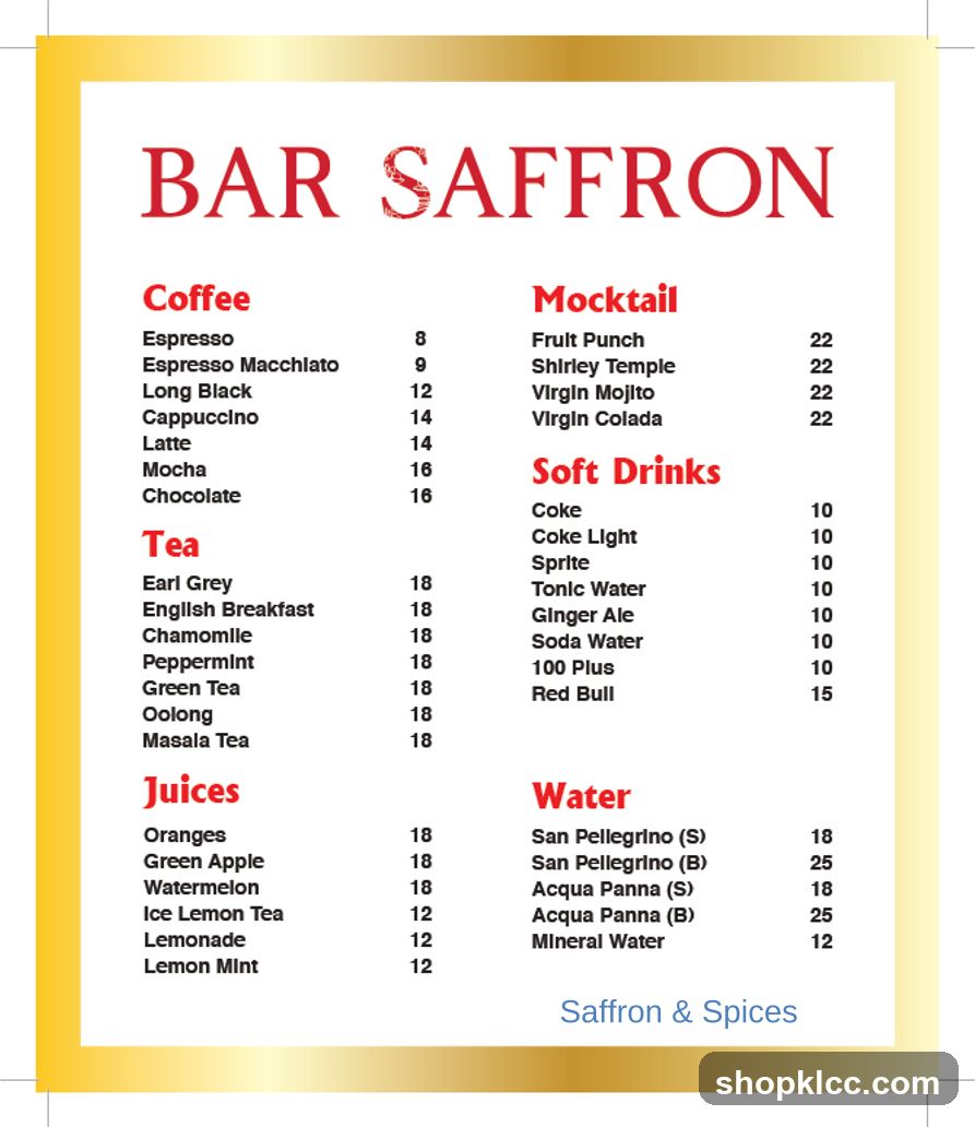 BAR SAFFRON