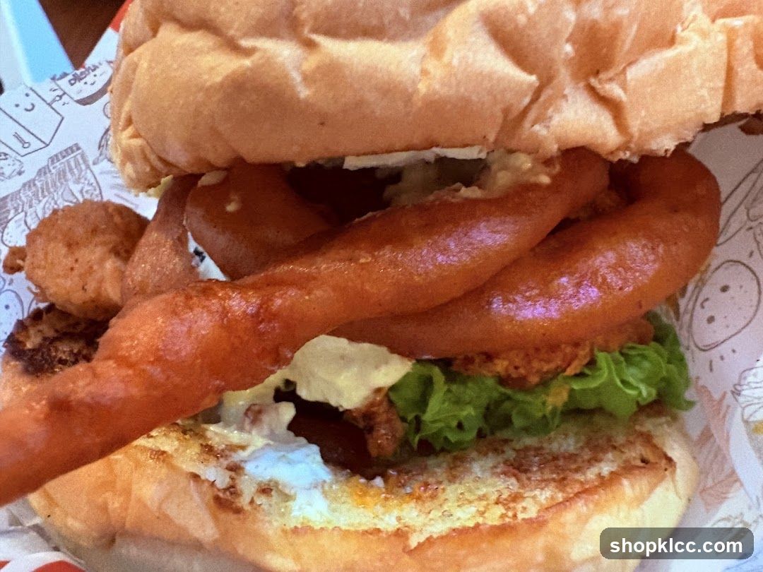 Burger with Sausages