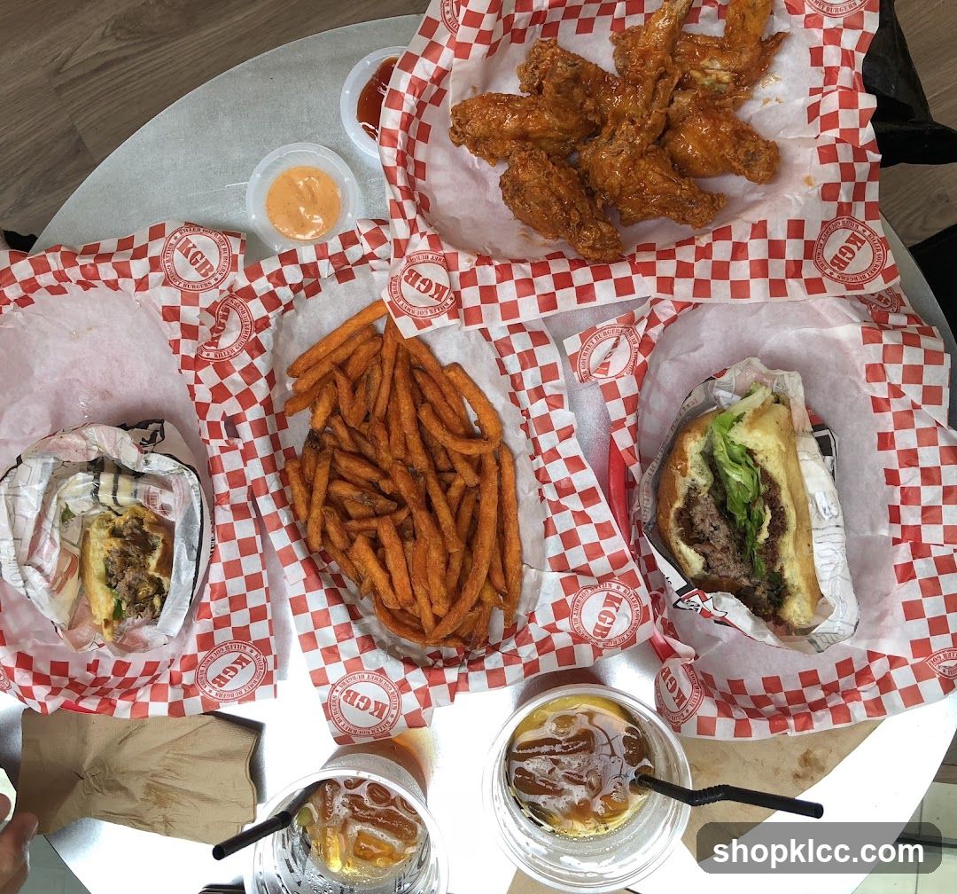 Burgers, Fries, and Wings