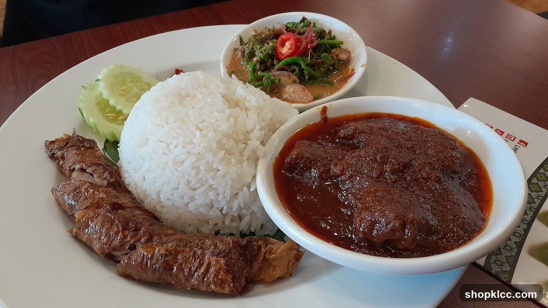 Meal with Rice and Curries
