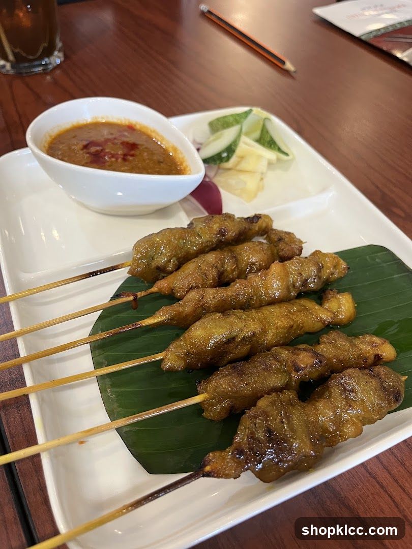 Chicken Satay with Peanut Sauce