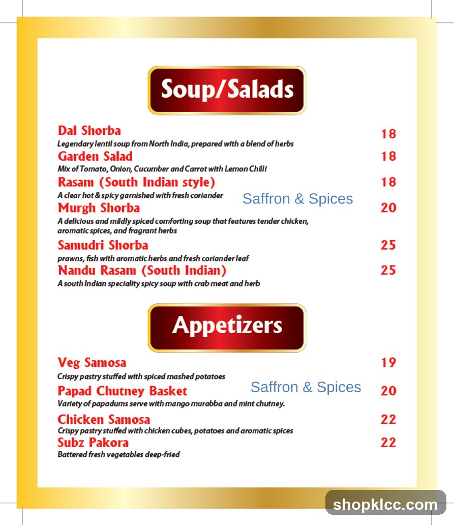 Soup/Salads and Appetizers