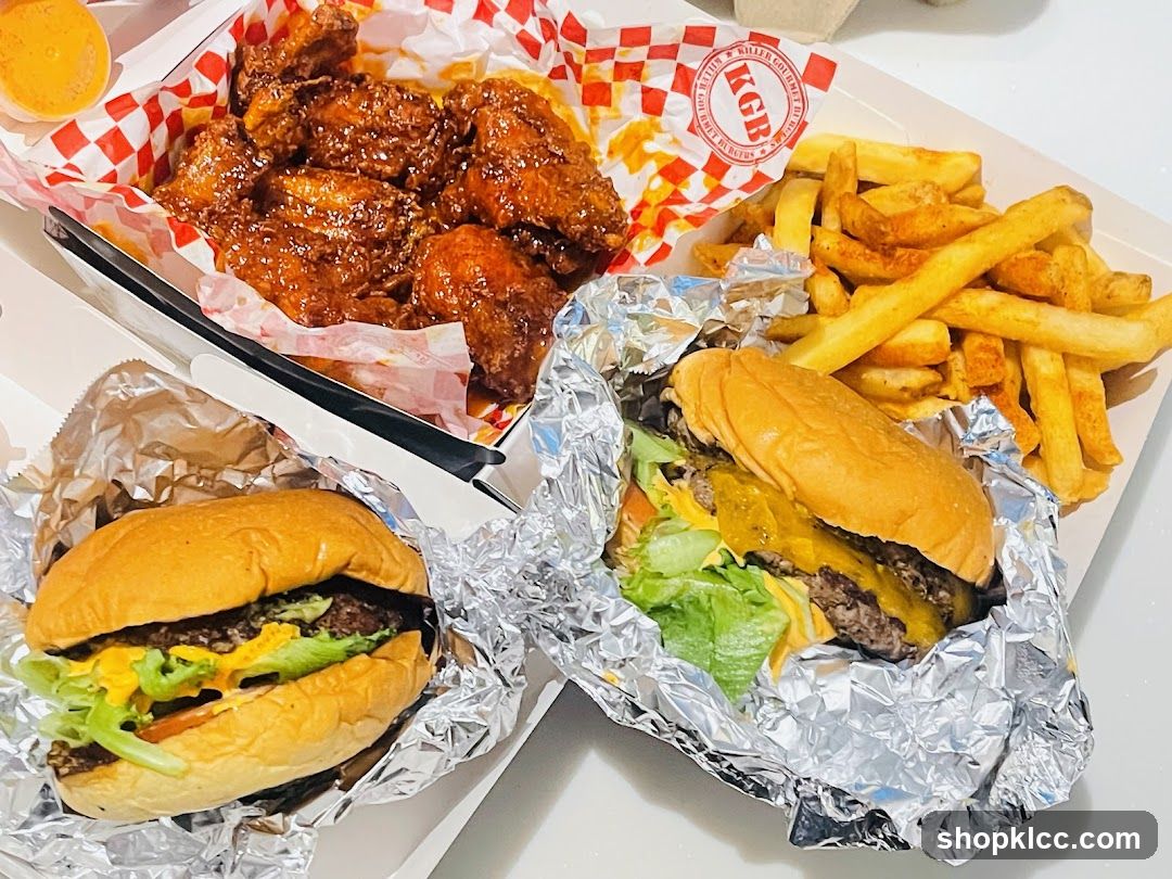 Burgers, Fries, and Wings