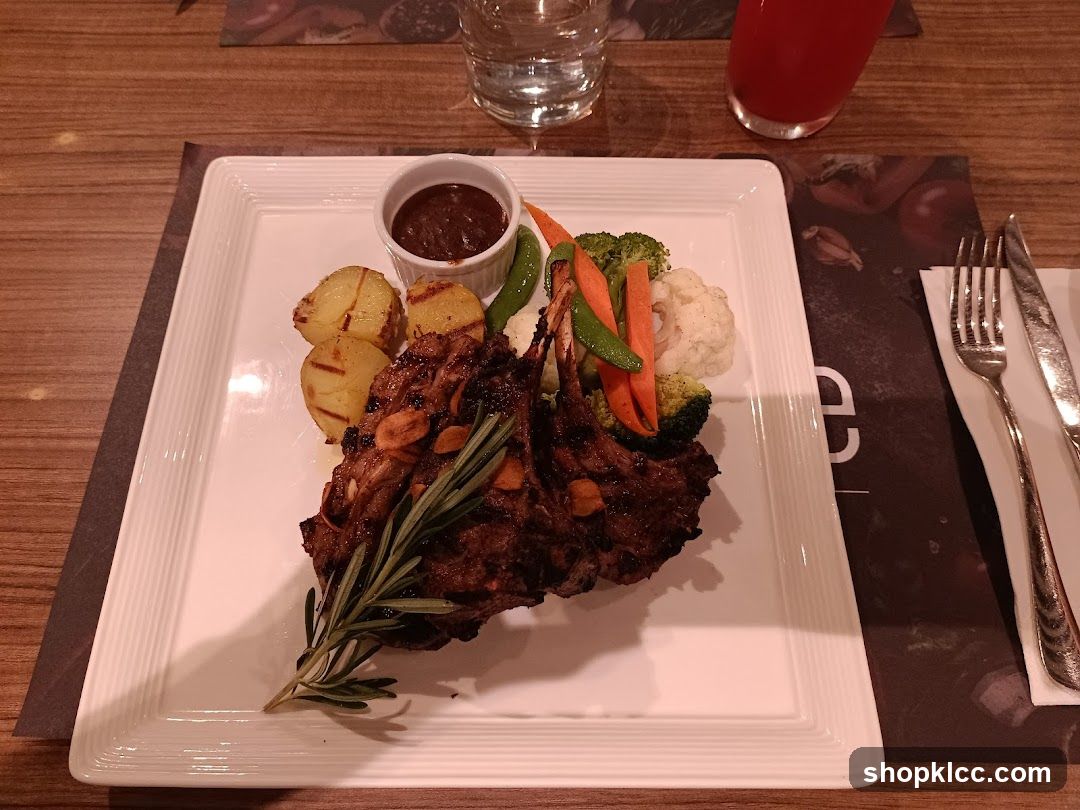 Lamb Chops with Roasted Potatoes and Vegetables