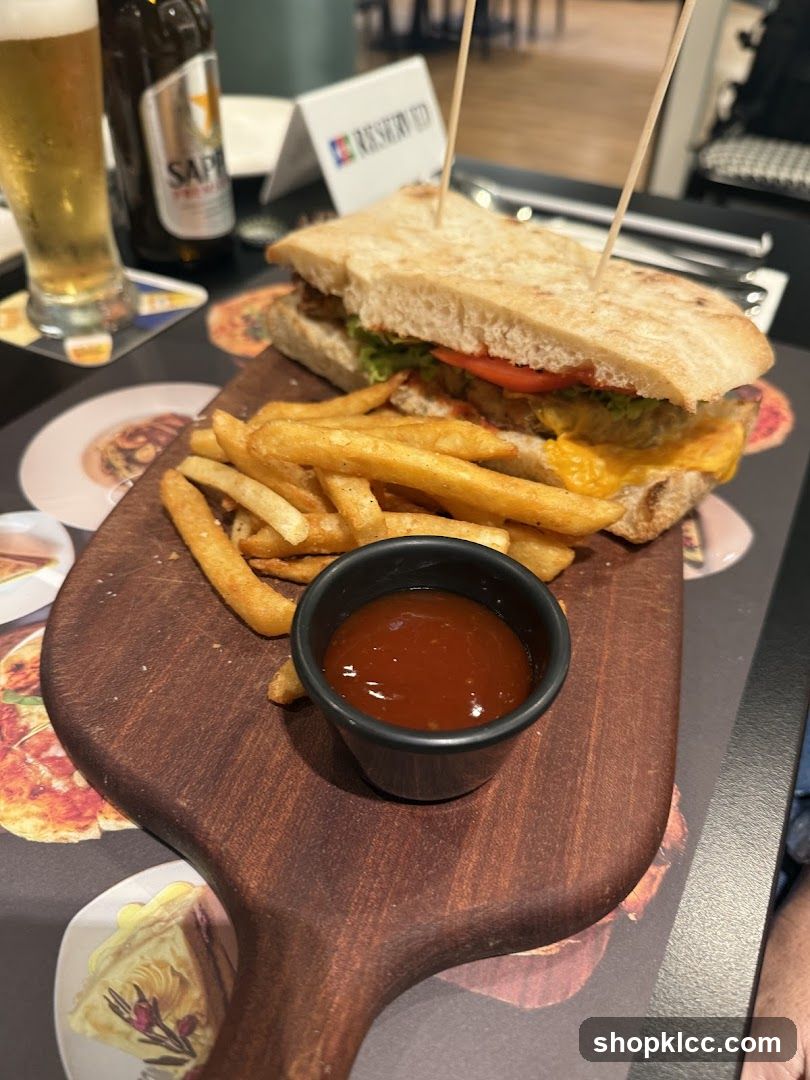 Sandwich and Fries