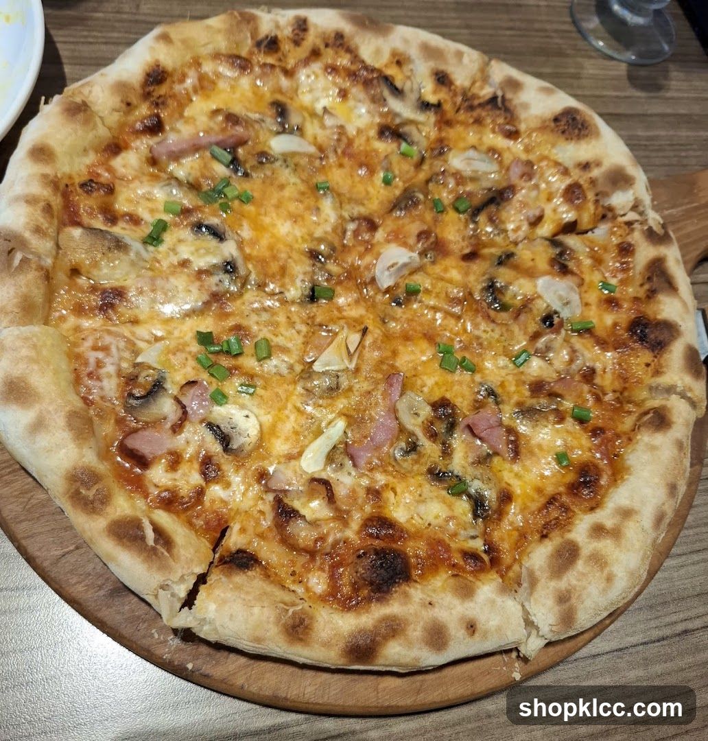 Pizza with toppings